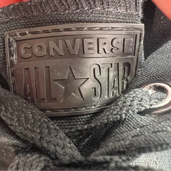 Converse All Star Chuck Taylor Low Sneakers sz 9.5W 7.5M Black on Black Casual - Picture 9 of 12